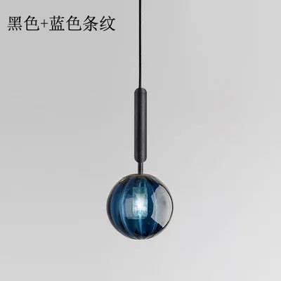 Modern glass pendant light for elegant interior decor - vue 18 sur 24