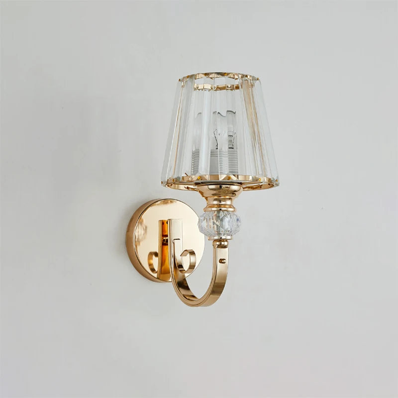 Modern nordic luxury crystal LED wall light - vue 4 sur 9