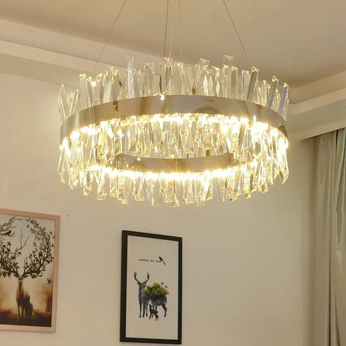 Nordic crystal chandelier for modern decor - vue 2 sur 15