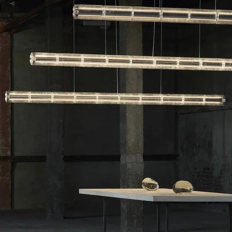Crystal glass LED chandelier for restaurant and bar