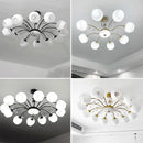 Nordic crystal LED chandelier for modern interior decor