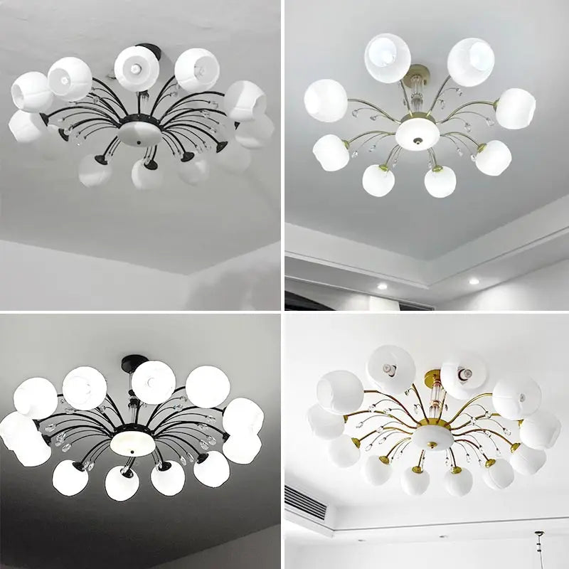 Nordic crystal LED chandelier for modern interior decor