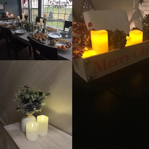 flameless electric candle lamp for wedding and party decorations - vue 5 sur 14