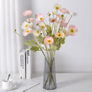 Artificial silk poppy flowers for decoration and events
