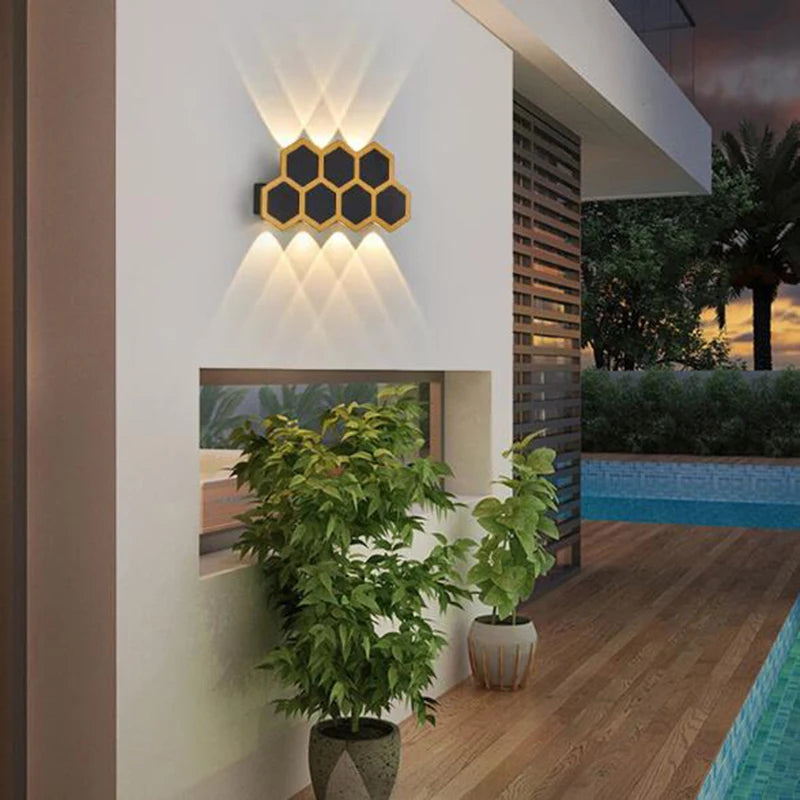 Creative honeycomb wall light - vue 6 sur 12