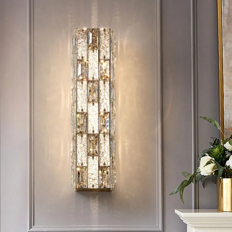 Crystal wall light with modern lighting for interior decoration