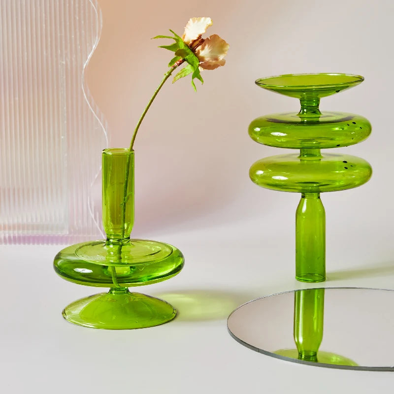 Nordic glass candle holders for weddings and decorative gifts