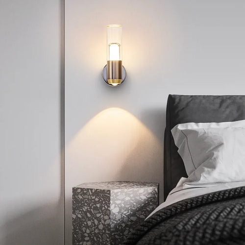 Transparent acrylic modern wall light for interiors - vue 4 sur 6