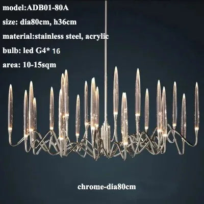Elegant crystal designer wall light for interiors - vue 15 sur 22