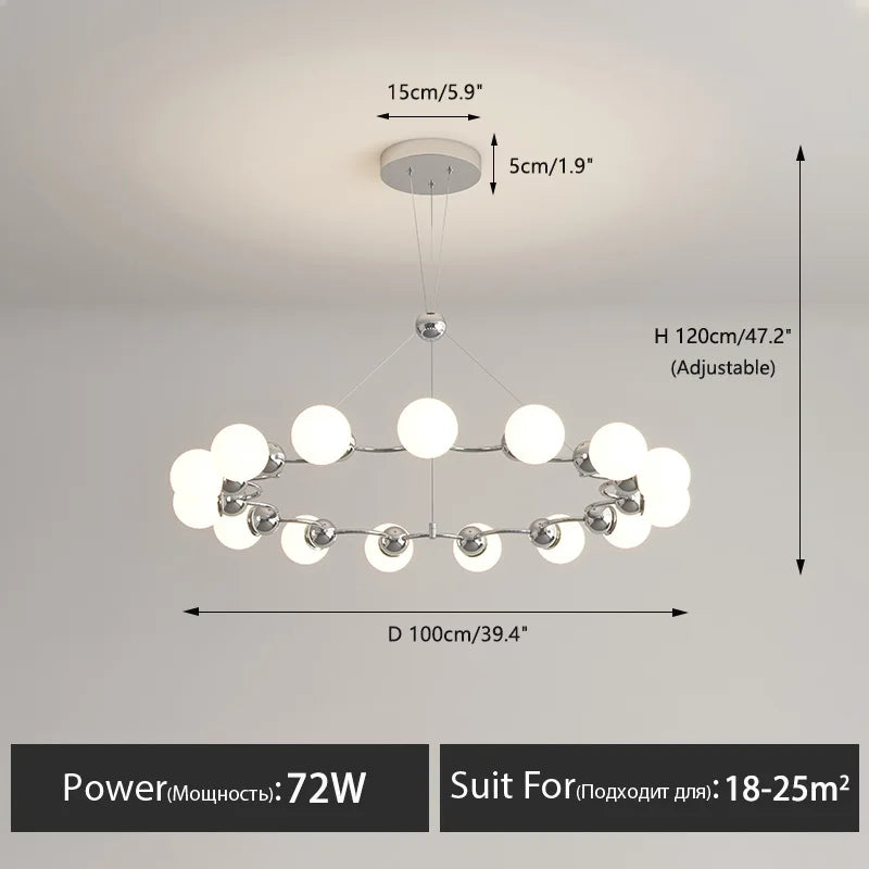 Modern LED pendant light for elegant interior decor