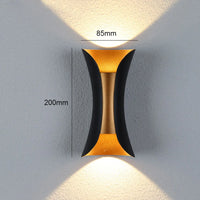 modern waterproof aluminum led wall light for outdoor decoration