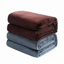 Soft warm fleece flannel throw for bed and sofa