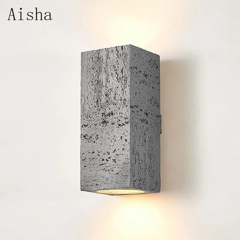 Nordic retro resin wall light for interior decoration