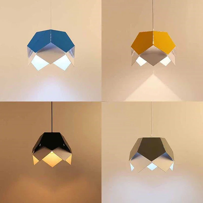 Nordic style geometric iron pendant light for interior decoration - vue 4 sur 10