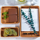 woven rattan basket for storage and craft decoration
