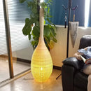 Wabi sabi bamboo floor lamp for unique interior decor