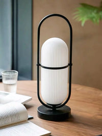 Modern glass portable lamp for interior decoration