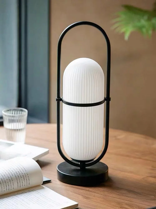 Modern glass portable lamp for interior decoration