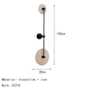 Japanese yellow travertine LED wall light for hotel and home decor