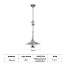 Modern flying saucer pendant light with pulley for bars and restaurants