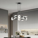 Modern minimalist glass pendant light with creative LED lighting