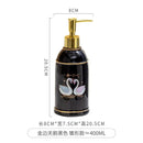 ceramic soap dispenser for shower gel and disinfectant