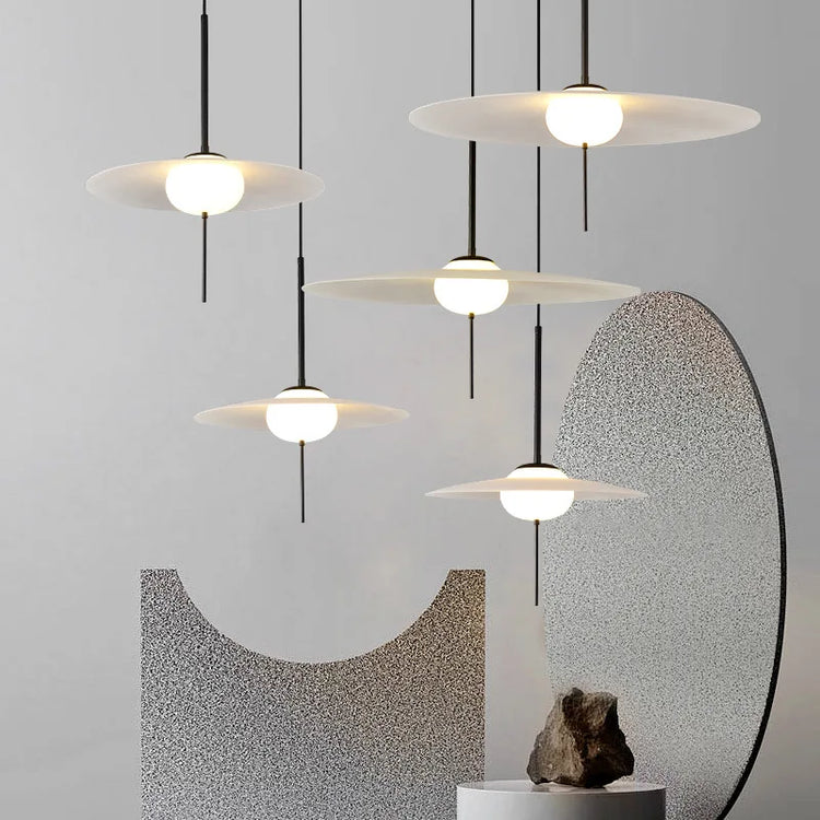 Nordic design flying saucer pendant light for cafés and bars