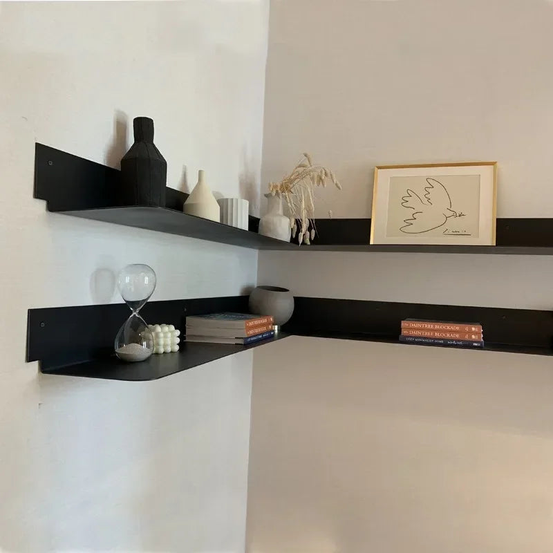 metal wall storage racks for creative decoration - vue 4 sur 6