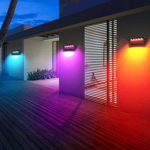 Set of 2 outdoor solar lights with smart sensor for exterior - vue 10 sur 10
