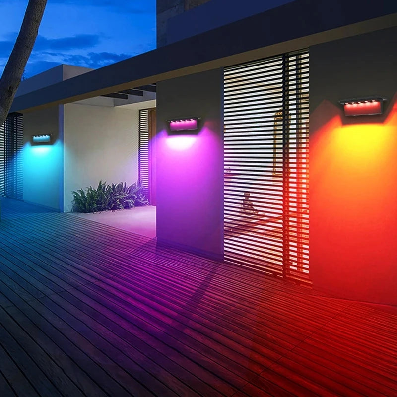 Set of 2 outdoor solar lights with smart sensor for exterior - vue 10 sur 10