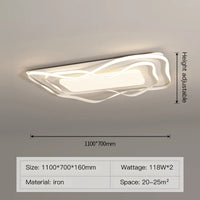 Modern LED ceiling light with remote control