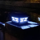 Solar post cap light LED warm white for 4x4 inch wooden fence posts