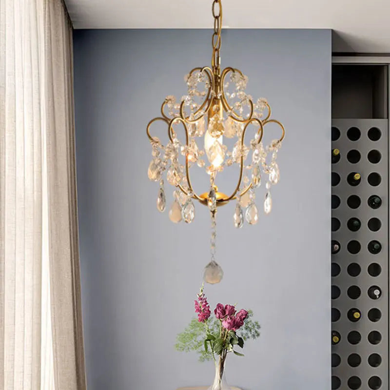 Retro American crystal chandelier for elegant interior decoration - vue 4 sur 6