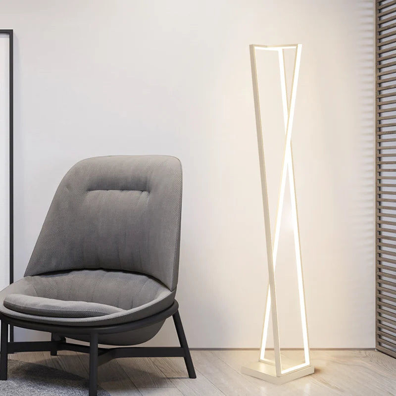 Modern nordic style minimalist floor lamp - vue 3 sur 7