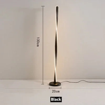 Creative rotating floor lamp with super bright LED lighting