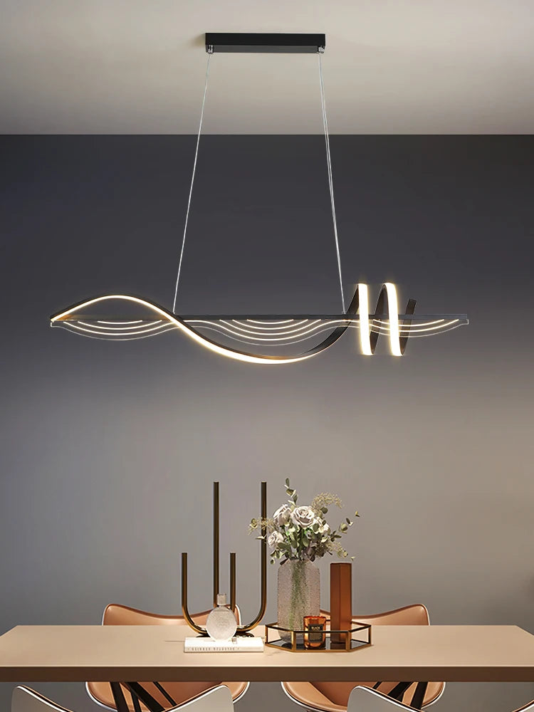 Modern LED chandelier minimalist design for interiors