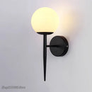 Modern Nordic LED glass ball wall light artistic decor