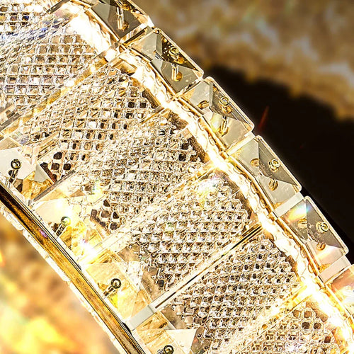Custom luxury crystal chandelier for high-end villas - vue 4 sur 9