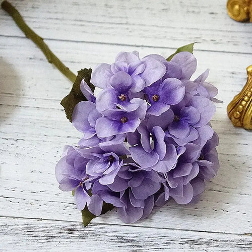 Silk hydrangea bouquet for home decoration and weddings - vue 10 sur 14