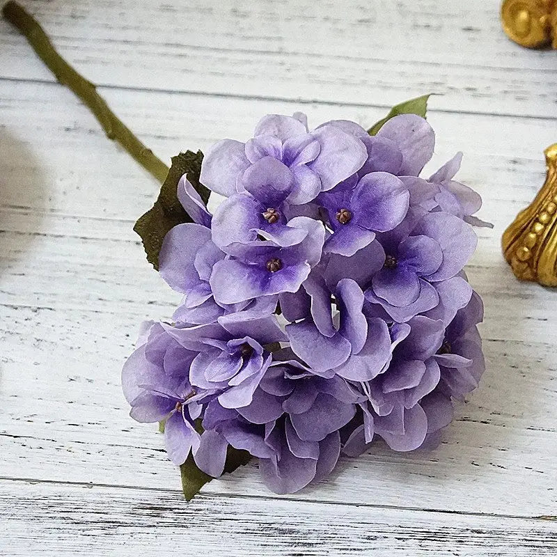 Silk hydrangea bouquet for home decoration and weddings - vue 9 sur 14