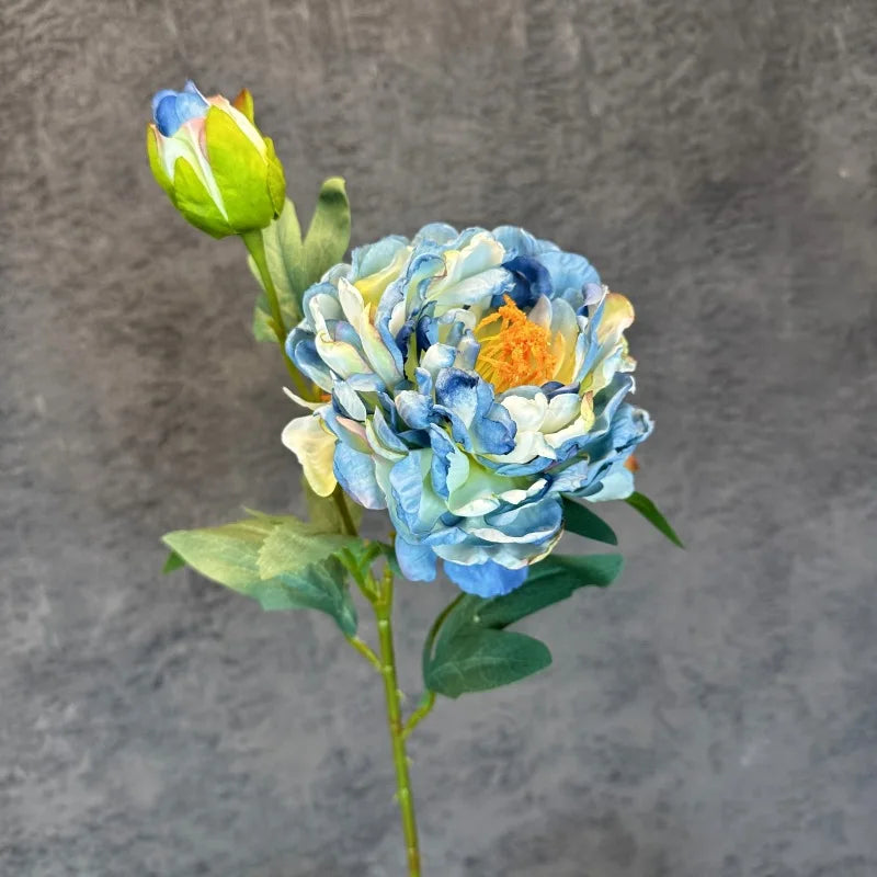 Retro silk peony flowers for wedding party decoration accessories - vue 8 sur 15