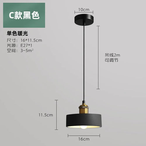 Industrial style LED pendant light - vue 18 sur 22