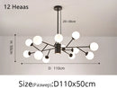 Nordic glass chandelier magic bean designer home decor