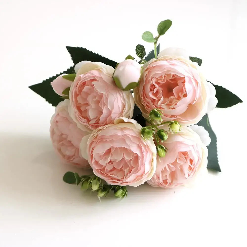 Small artificial flower bouquet for spring decoration and weddings - vue 37 sur 37