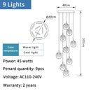 Modern crystal pendant light for decorative indoor lighting