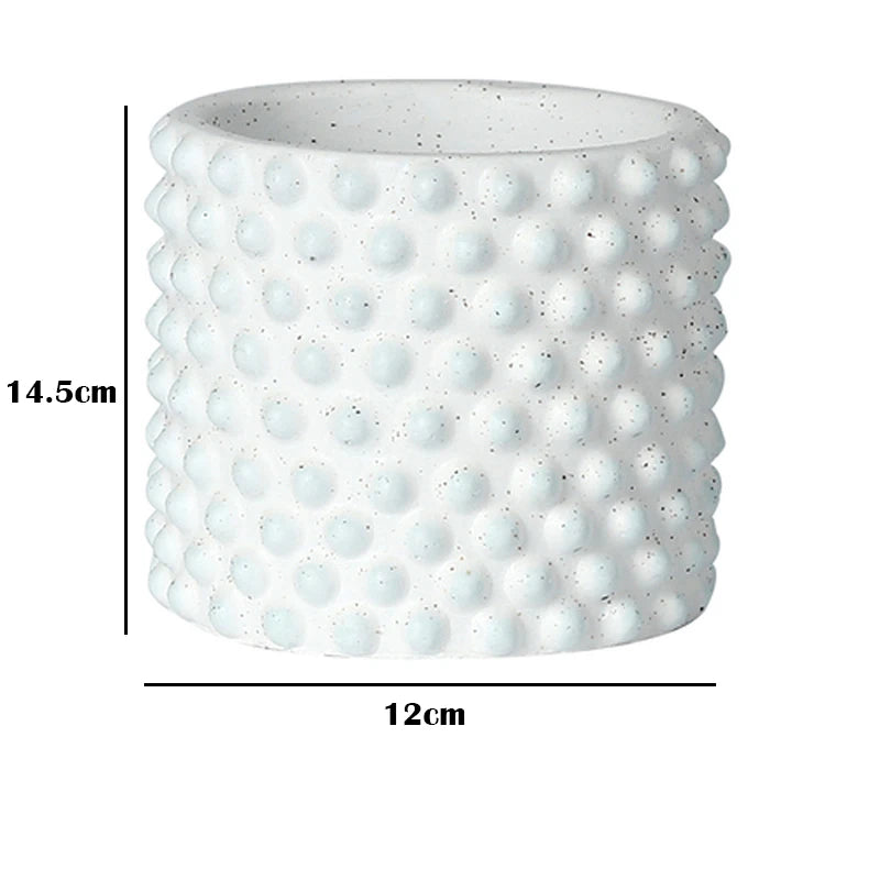 Nordic style retro cement flower pot for home decoration - vue 22 sur 33