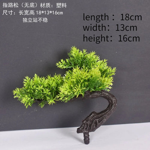 Artificial bonsai plant in plastic for interior decoration - vue 11 sur 41