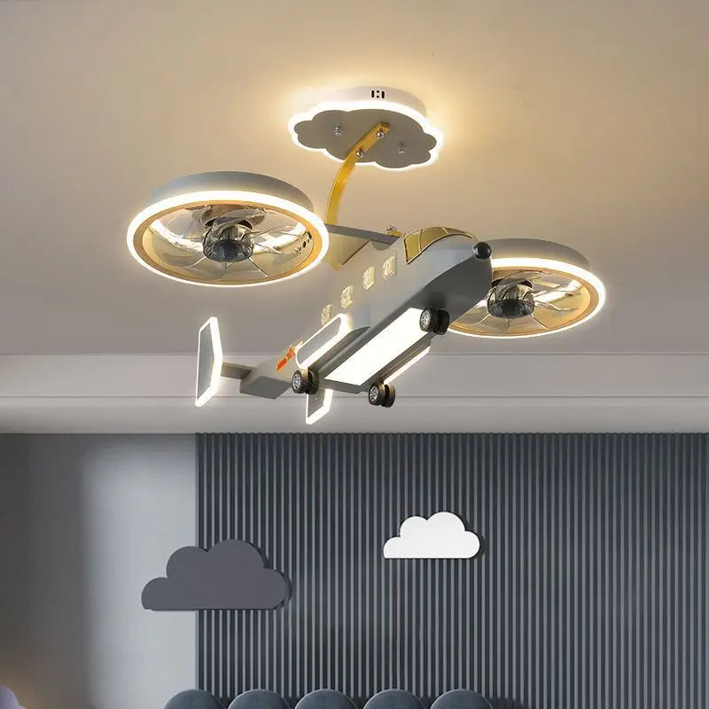 Modern LED ceiling light for boys' bedrooms