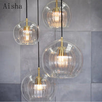 Modern glass pendant light for Nordic interior décor