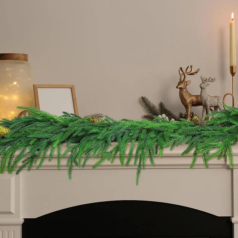 artificial Christmas garland for festive and wedding decoration